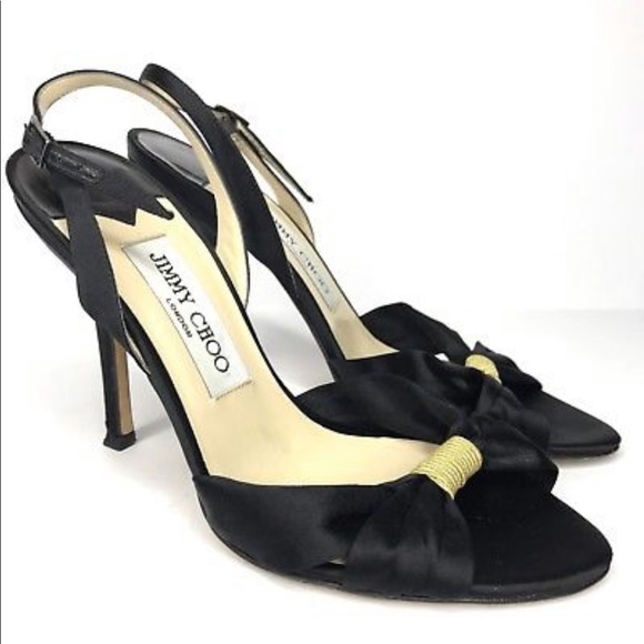 Jimmy Choo Satin Heels Size 39 - Picture 1 of 8